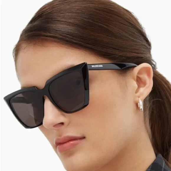 balenciaga square cat eye sunglasses